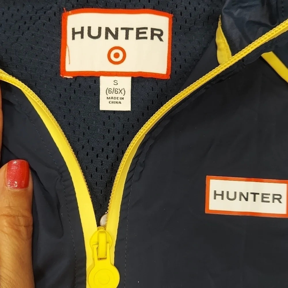Hunter for Target Navy and Yellow Unisex Winderbreaker Vest S 6/6X